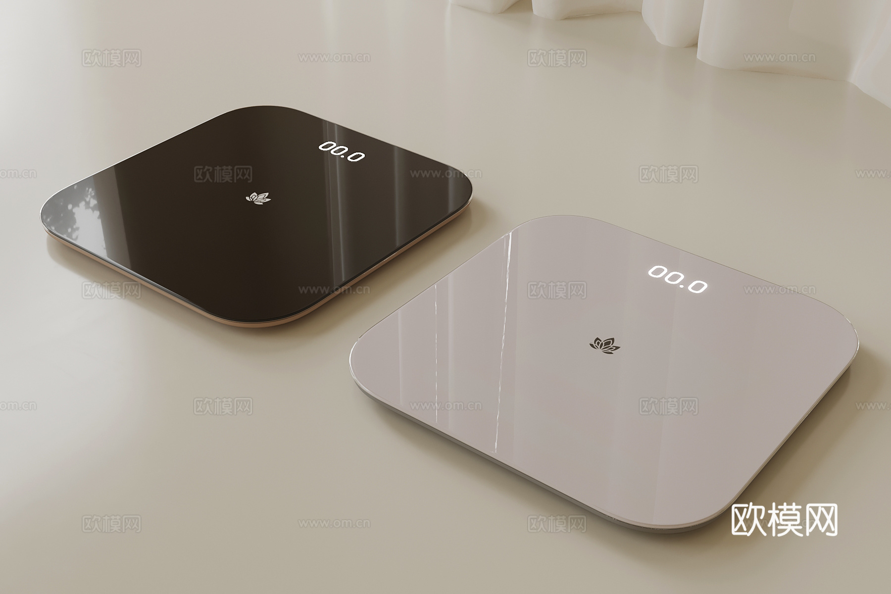 现代电子秤 智能电子秤3d模型