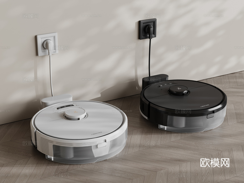 现代扫地机器人3d模型下载