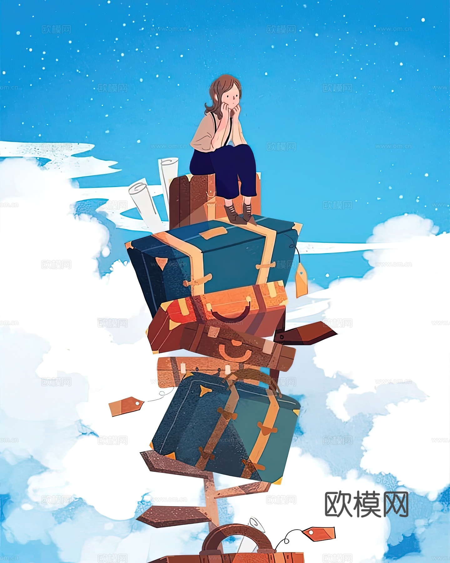 卡通插画 装饰画 艺术画下载