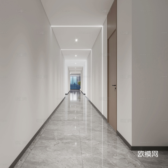办公空间3d模型下载(渲染图1)