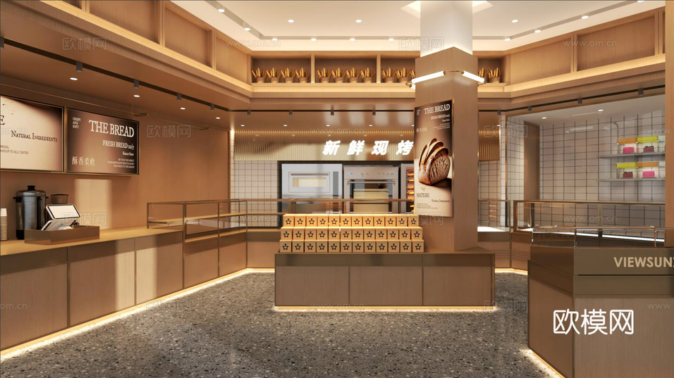 烘焙店3d模型下载(渲染图2)