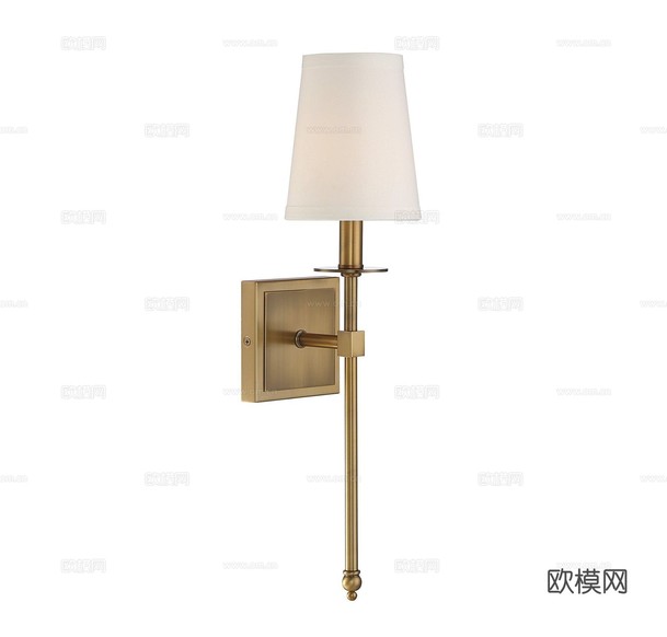 简欧壁灯 欧式壁灯 轻奢壁灯 灯罩壁灯3d模型下载