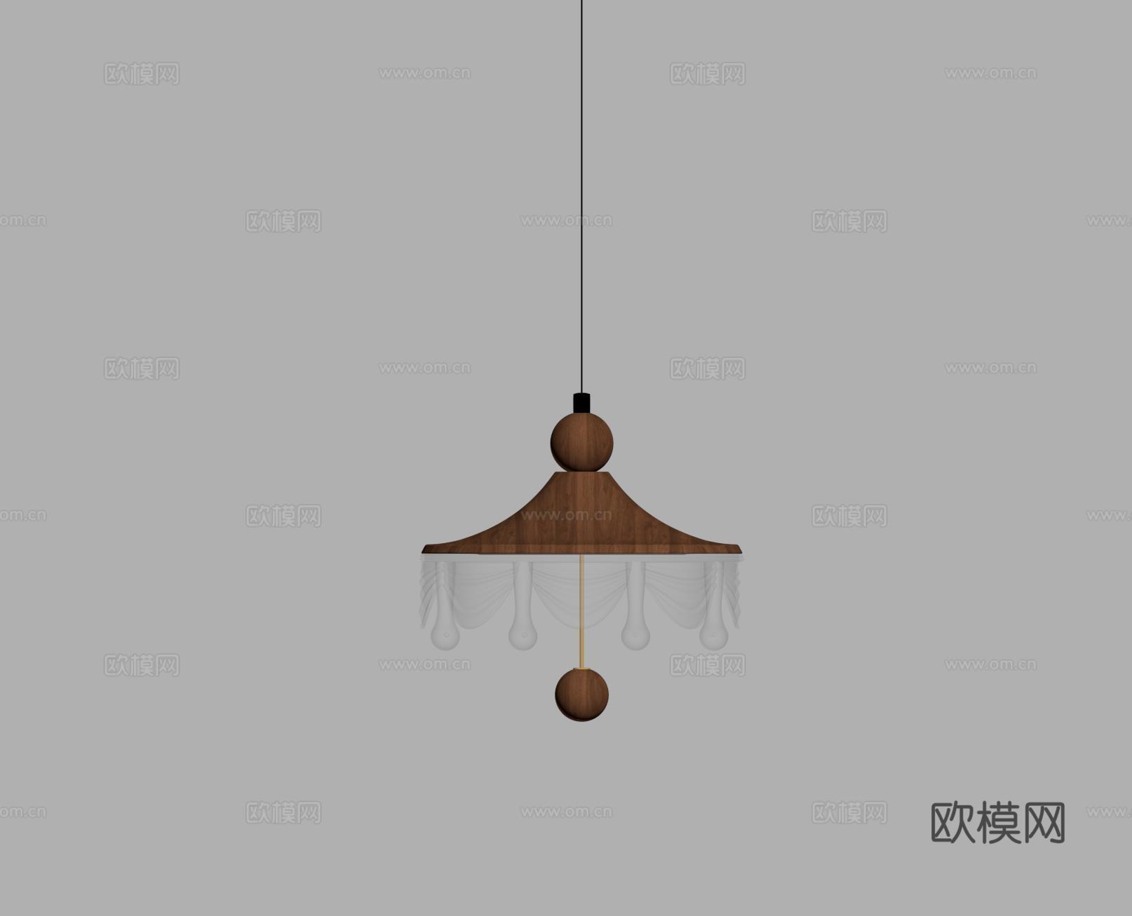 中古小吊灯 床头吊灯 吧台吊灯 餐厅吊灯su模型