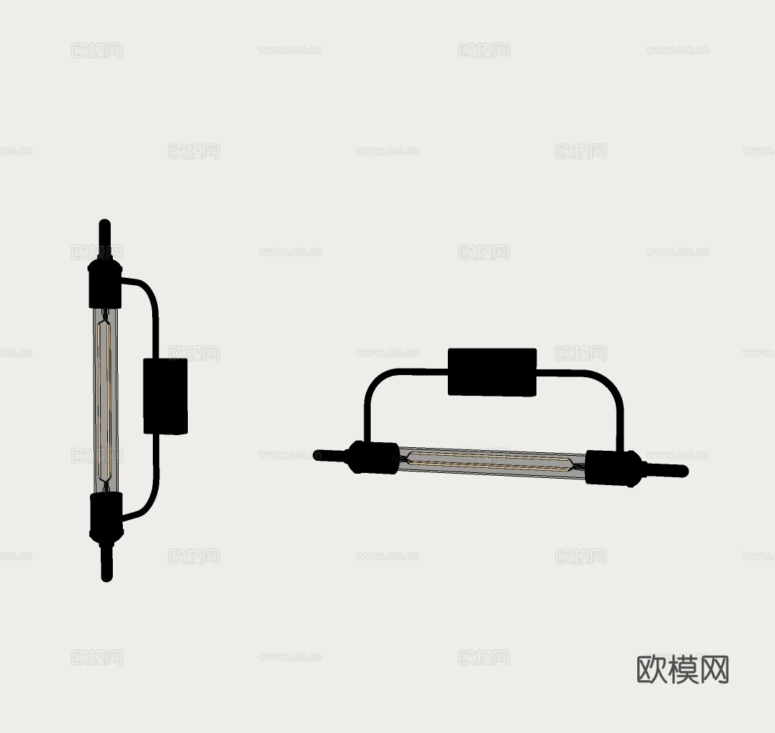 美式壁灯 复古风壁灯 工业风壁灯 床头镜前壁灯 过道楼梯壁灯su模型