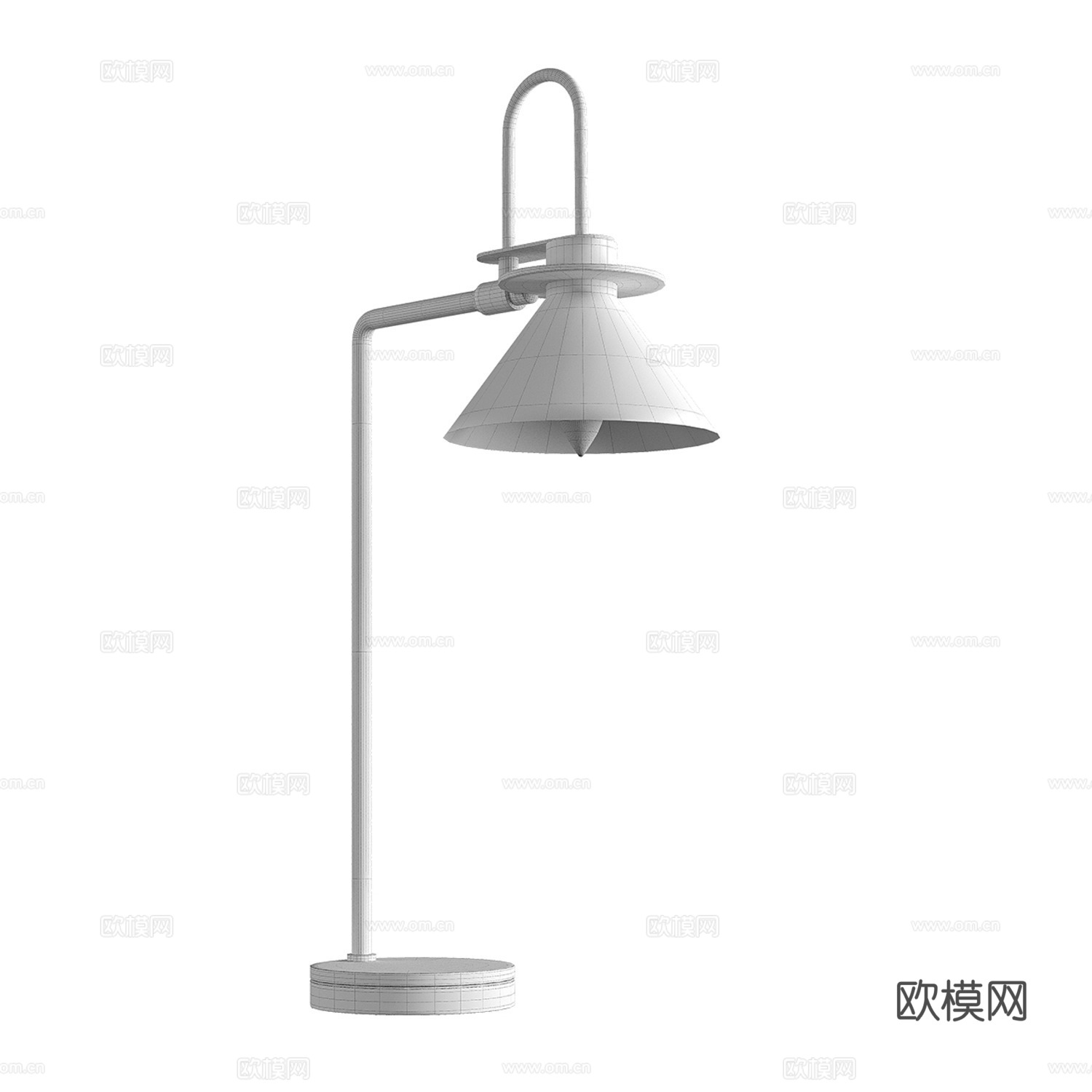 现代轻奢极简台灯3d模型
