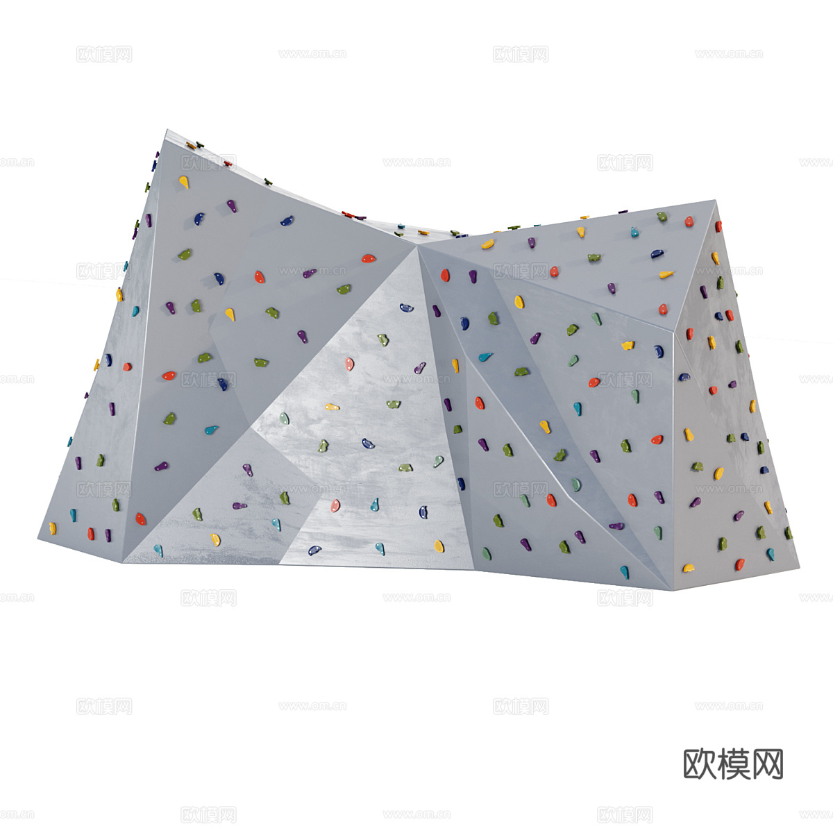 攀岩牆3d模型