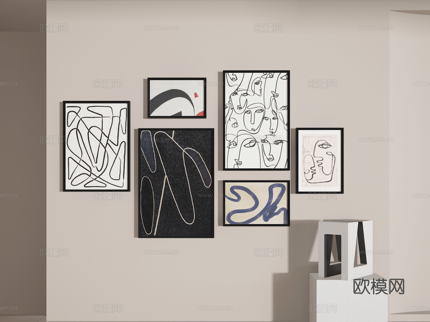 照片墙3d模型