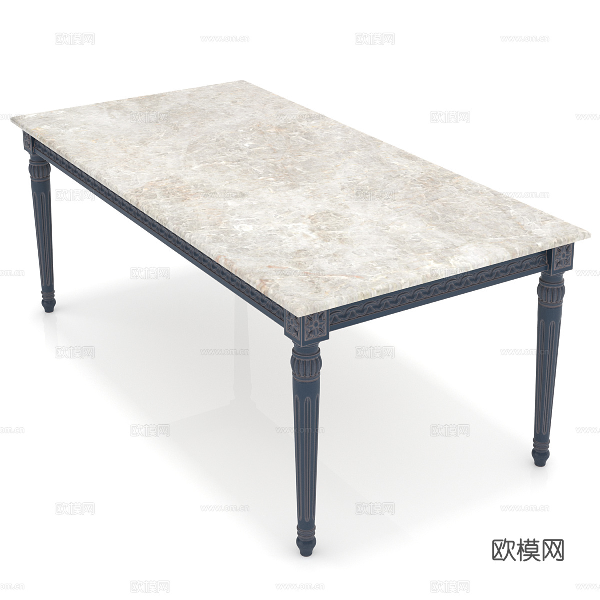 法式简约茶几 茶几 简约茶几3d模型