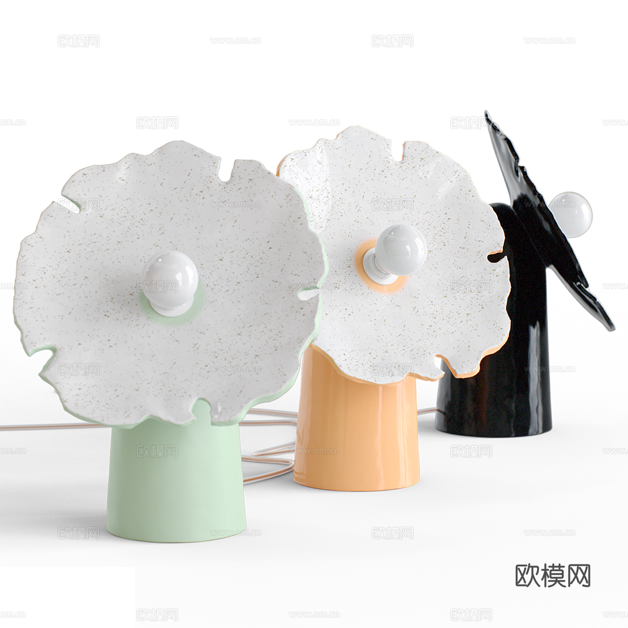 现代儿童台灯集合su模型