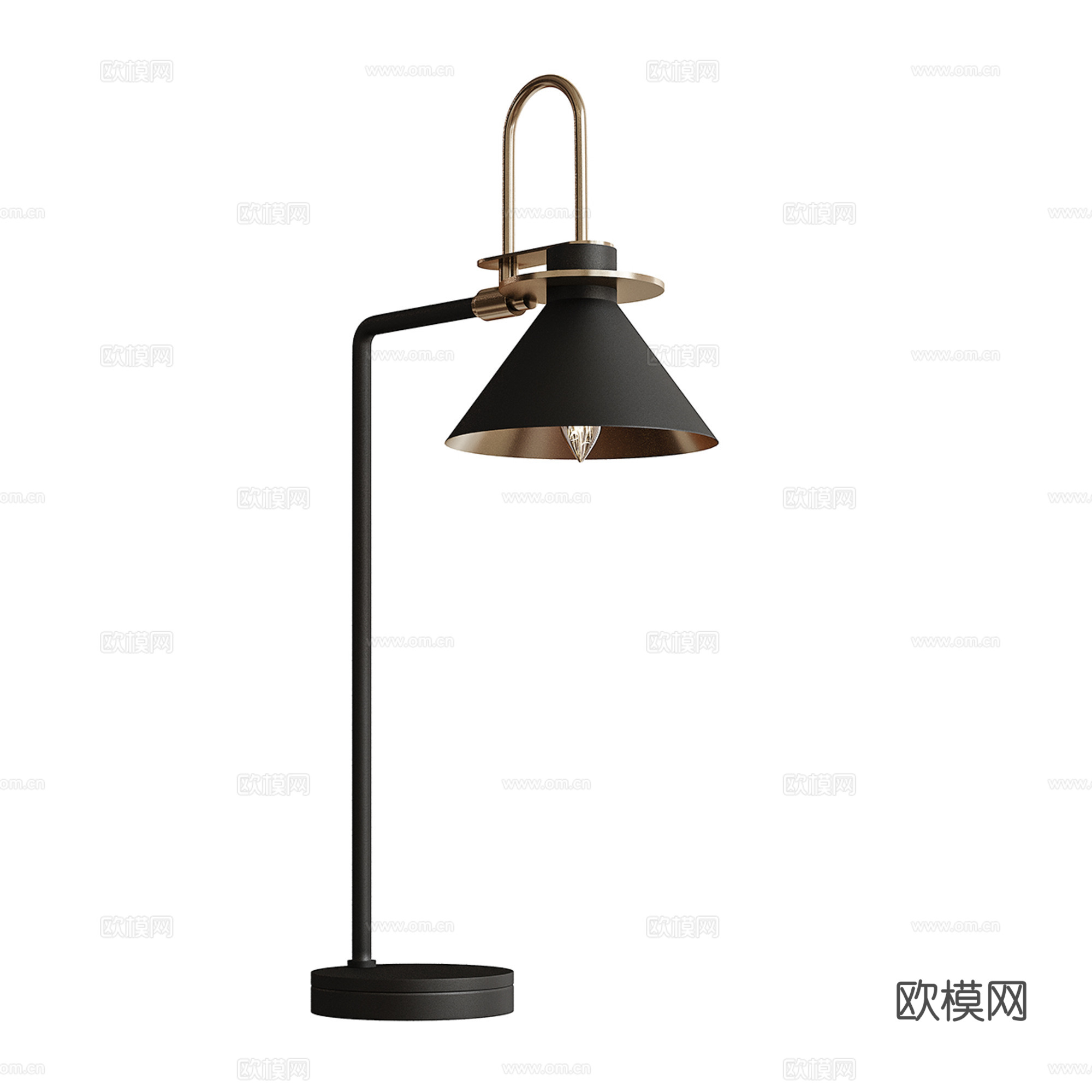 现代轻奢极简台灯3d模型