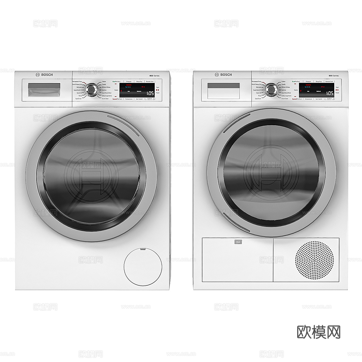 洗衣机 烘干机3d模型
