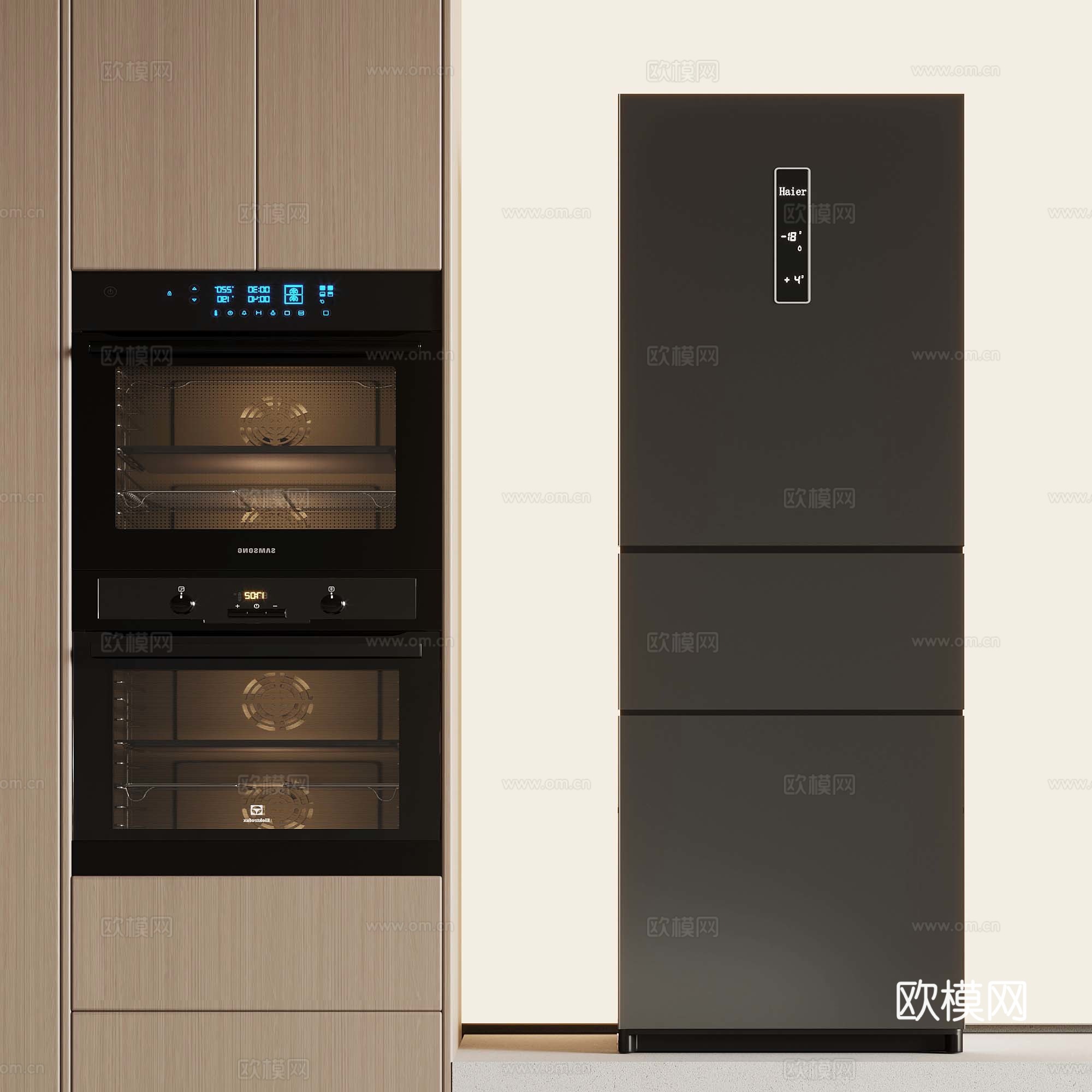 烤箱 冰箱su模型