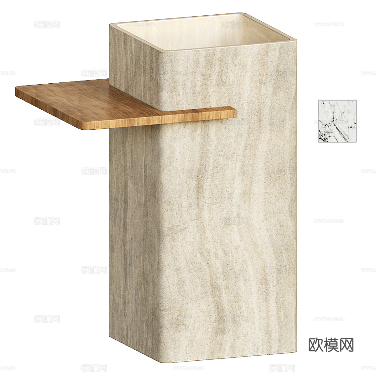 现代简约台盆 台盆 简约台盆 卫生间台盆3d模型
