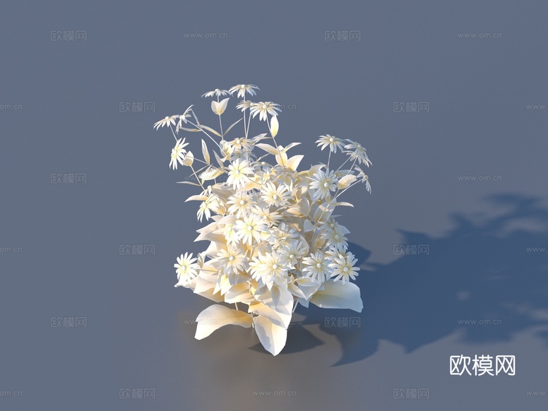 花 卡通花 野花 绿植 花朵su模型下载(渲染图1)
