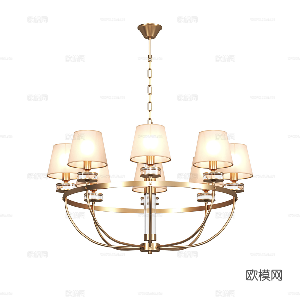 现代简约轻奢吊灯 吊灯 简约吊灯 餐厅吊灯 玻璃吊灯3d模型