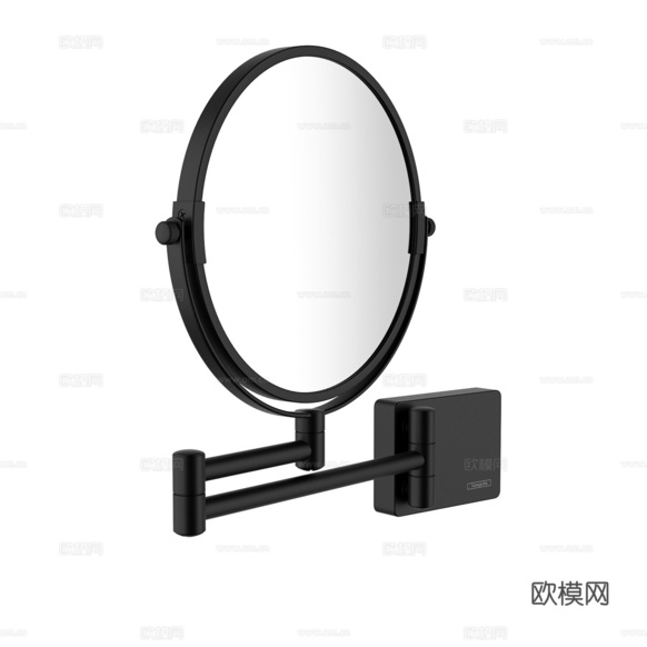 Hansgrohe 卫浴镜 剃须镜 简约镜子 卫浴小件3d模型下载
