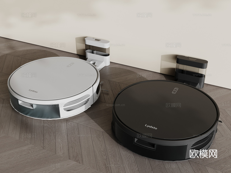 现代扫地机器人3d模型下载