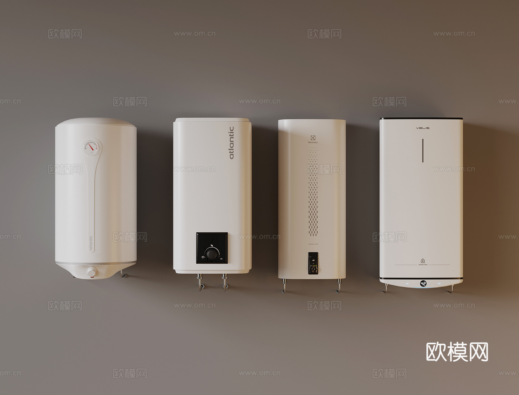 现代热水器 壁挂炉3d模型