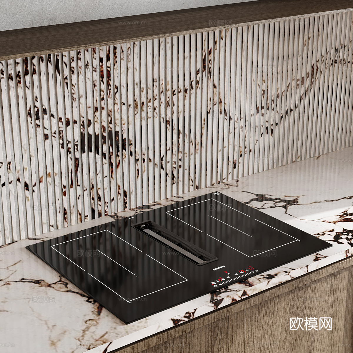 新中式侘寂橱柜3d模型