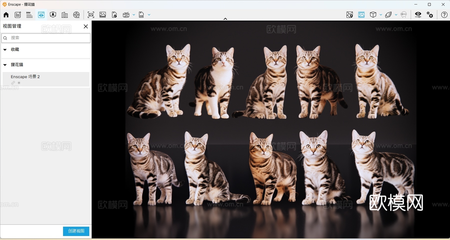 2D宠物猫 宠物 狸花猫 小猫咪 居家宠物su模型