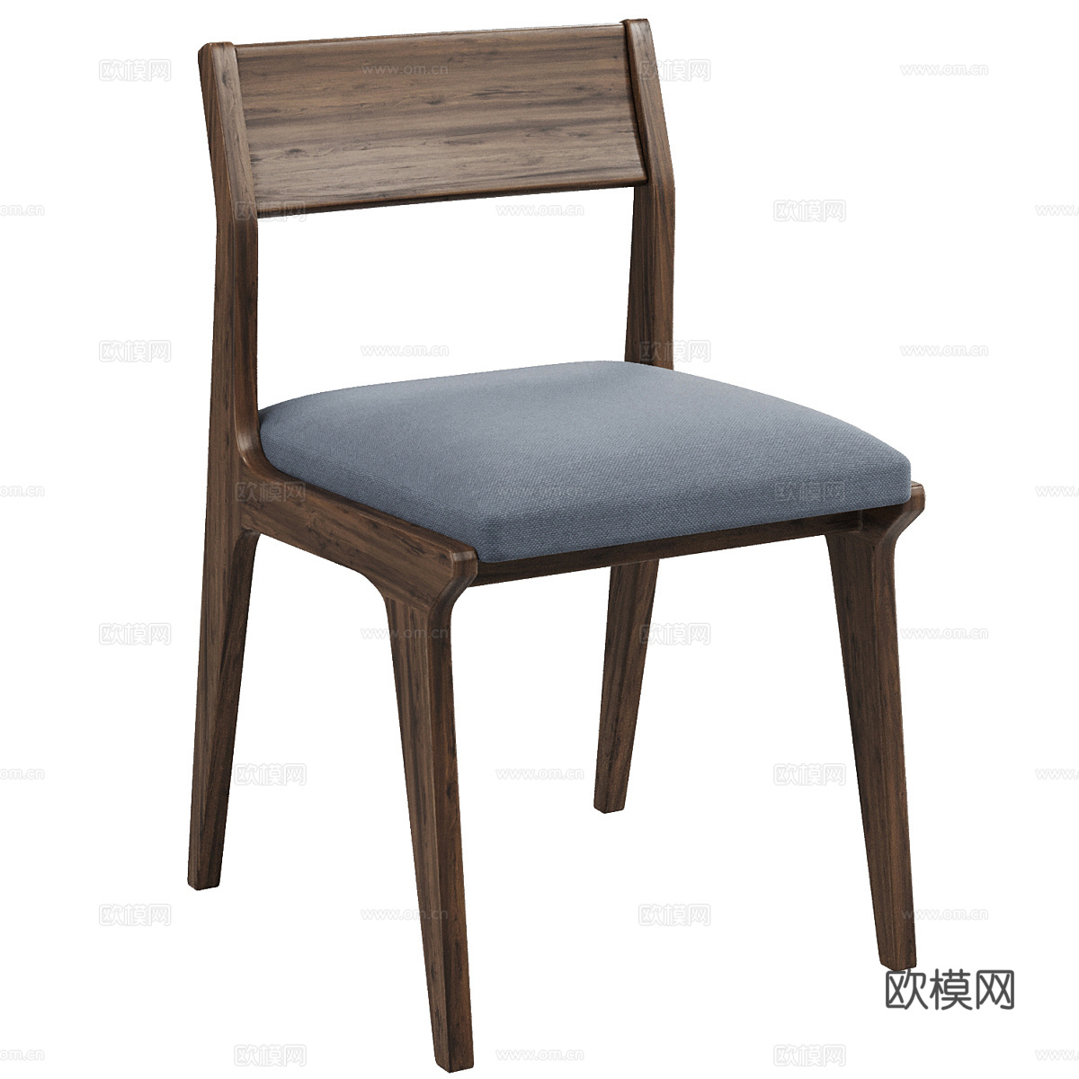 Lakin柚木餐厅边椅3d模型
