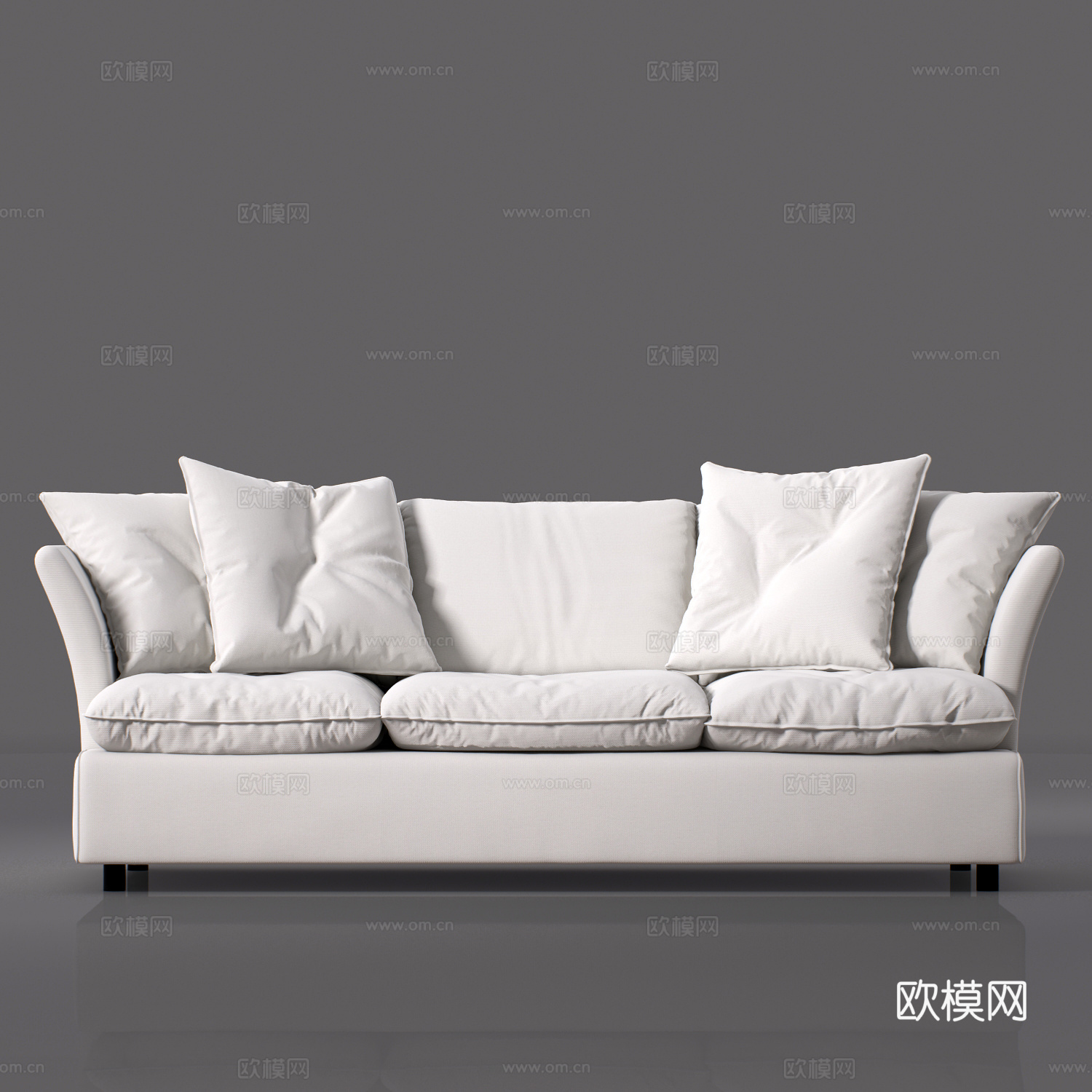 三人沙发 沙发 多人沙发3d模型