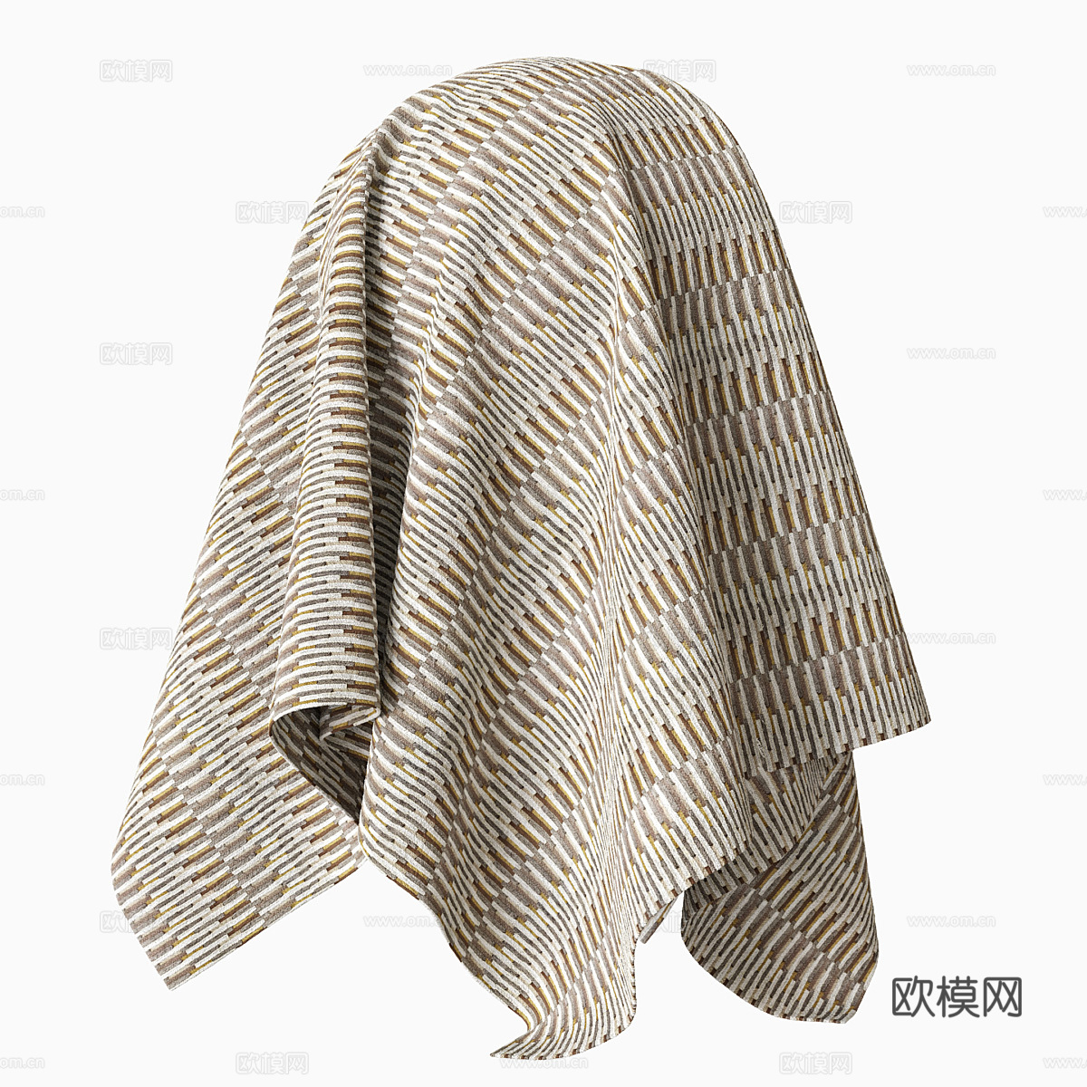 新中式轻奢布料3d模型
