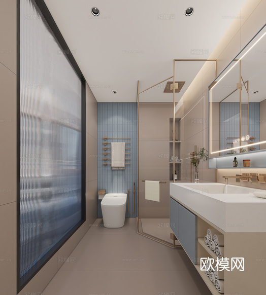 現(xiàn)代衛(wèi)生間3d模型下載