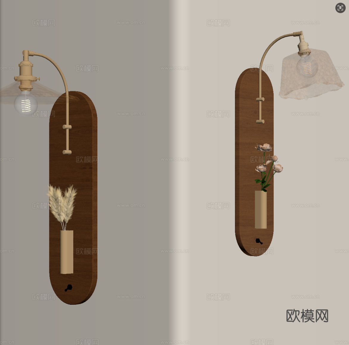 壁灯 法式中古壁灯su模型