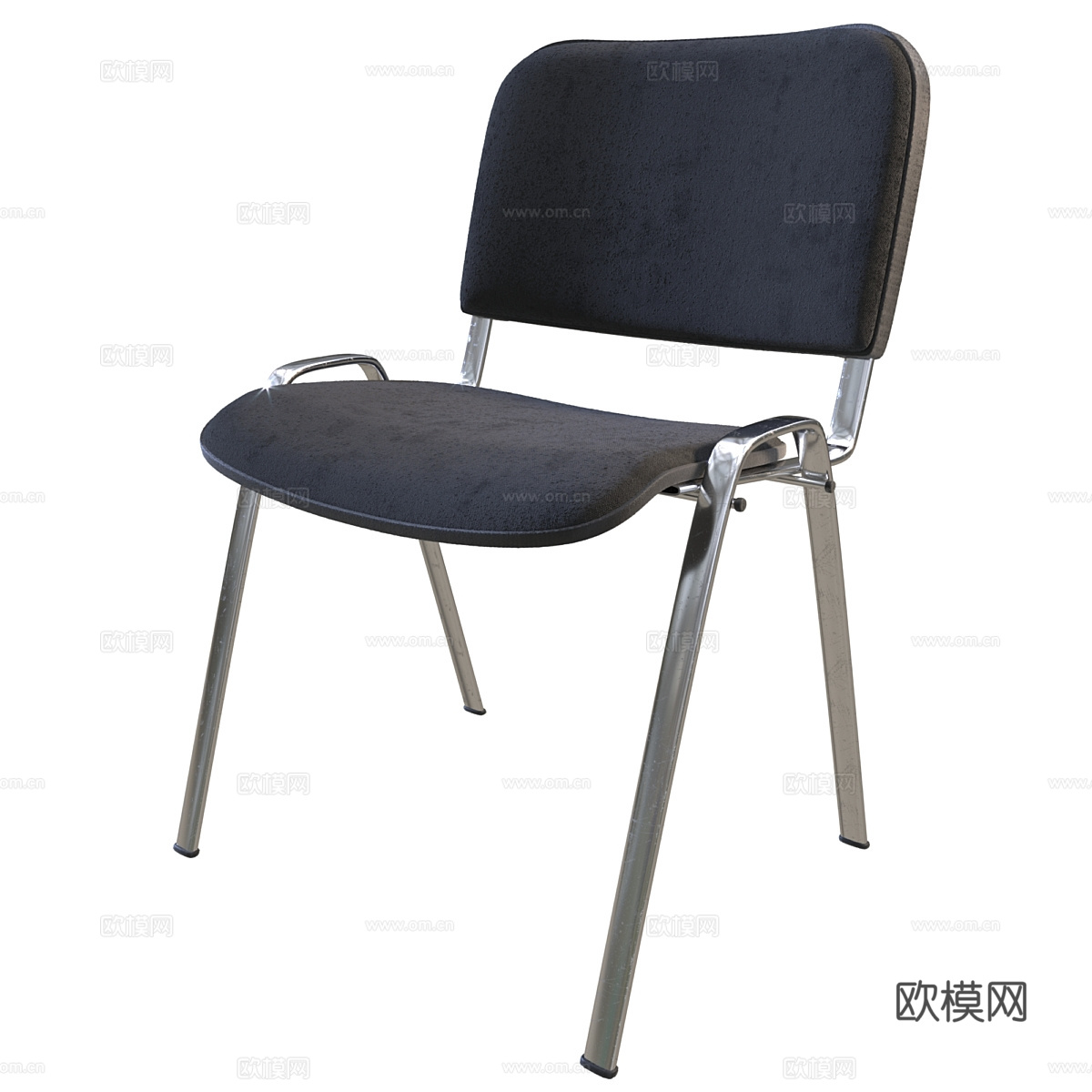 现代不锈钢椅子3d模型