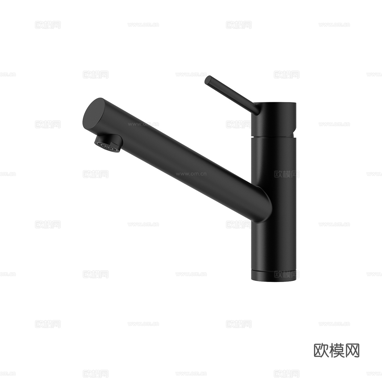schock 现代水龙头 简约水龙头 黑色龙头3d模型