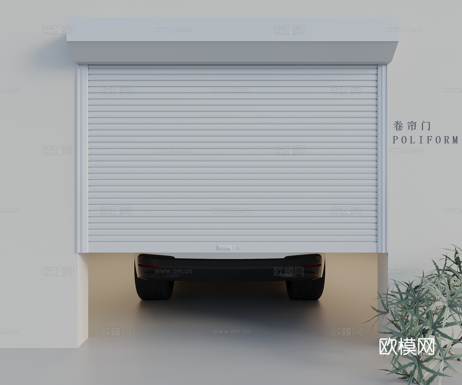 卷帘门 卷闸门 车库门 厂库门 商铺卷闸门 不锈钢卷闸门3d模型