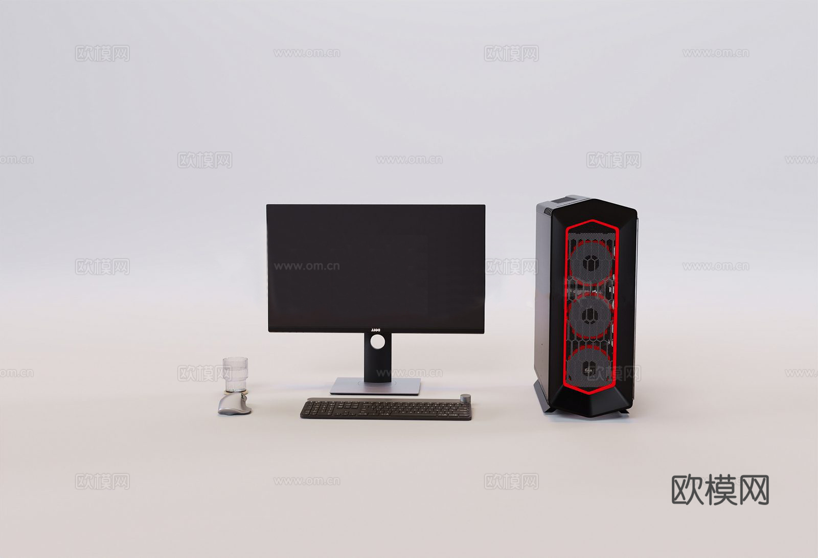 现代电竞主机 电脑 家用电脑 台式电脑3d模型