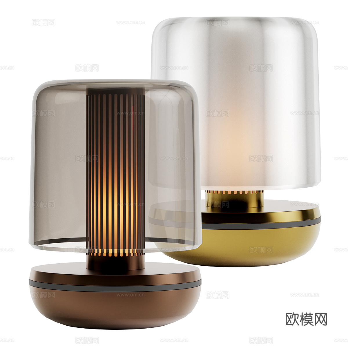 轻奢台灯su模型