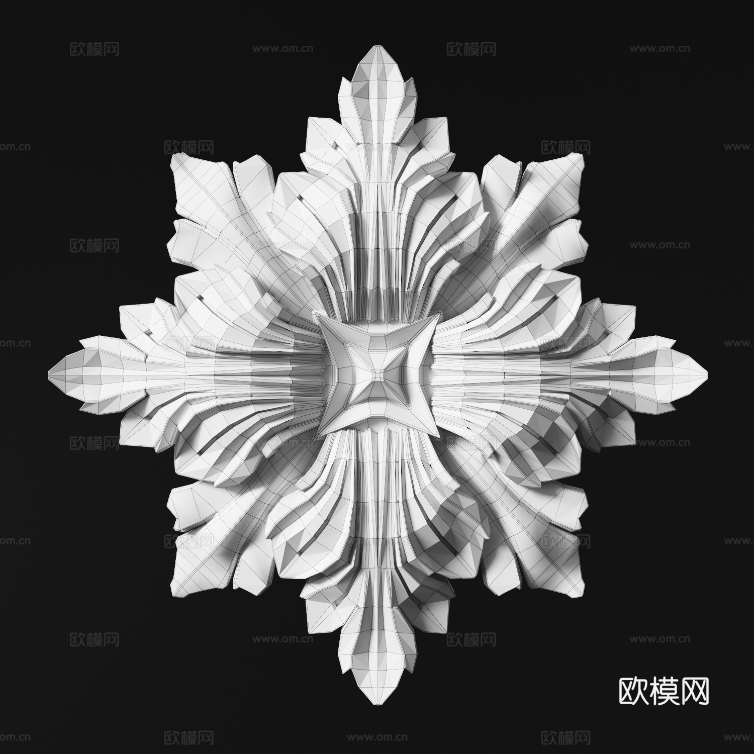 雕花 古典雕花3d模型