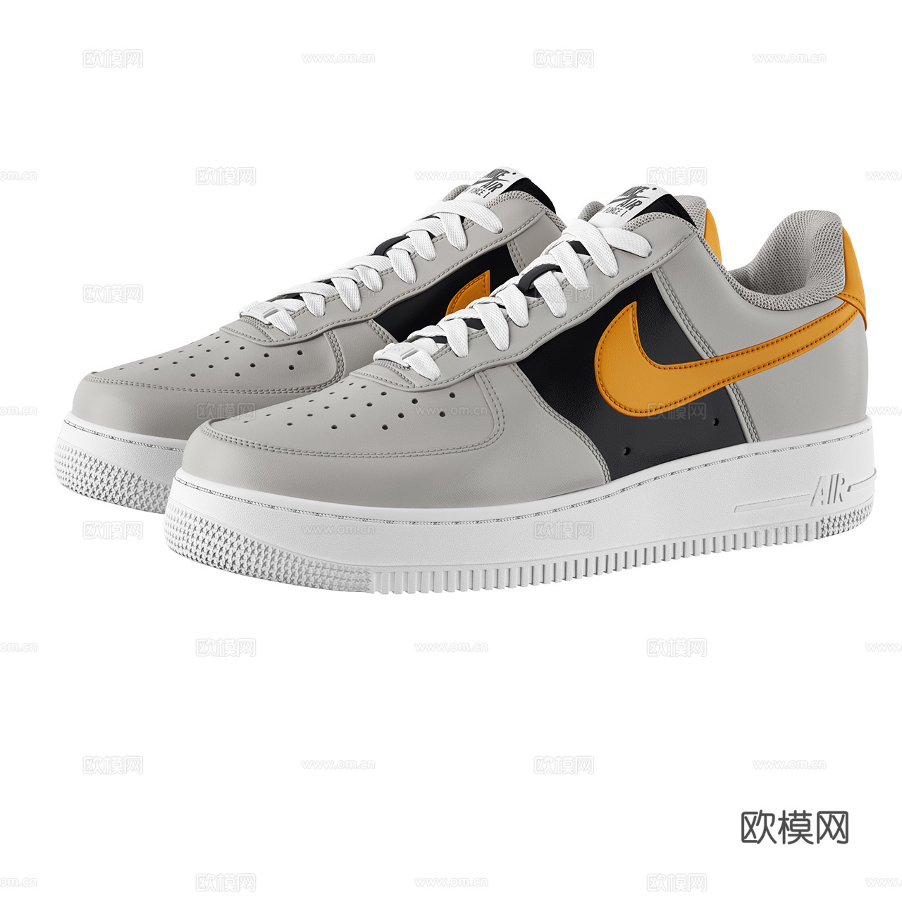 Nike 耐克 Air Force 经典款鞋子 球鞋 板鞋3d模型