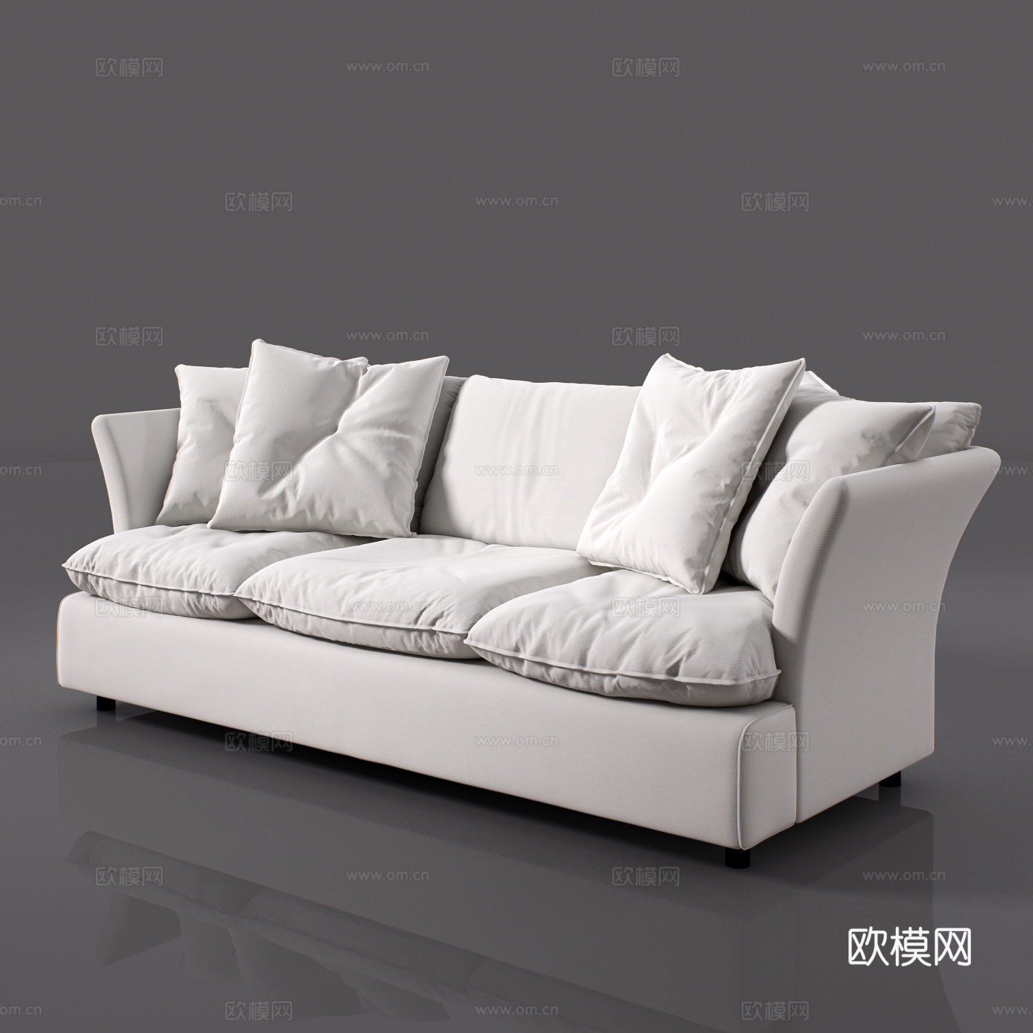 三人沙发 沙发 多人沙发3d模型