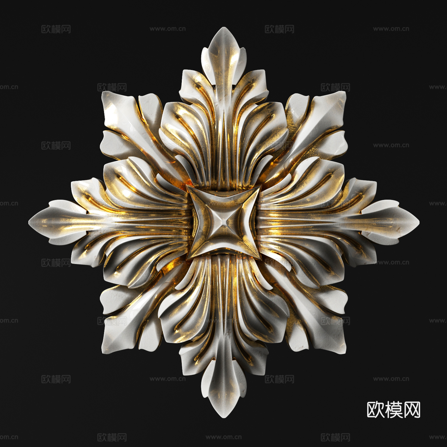雕花 古典雕花3d模型