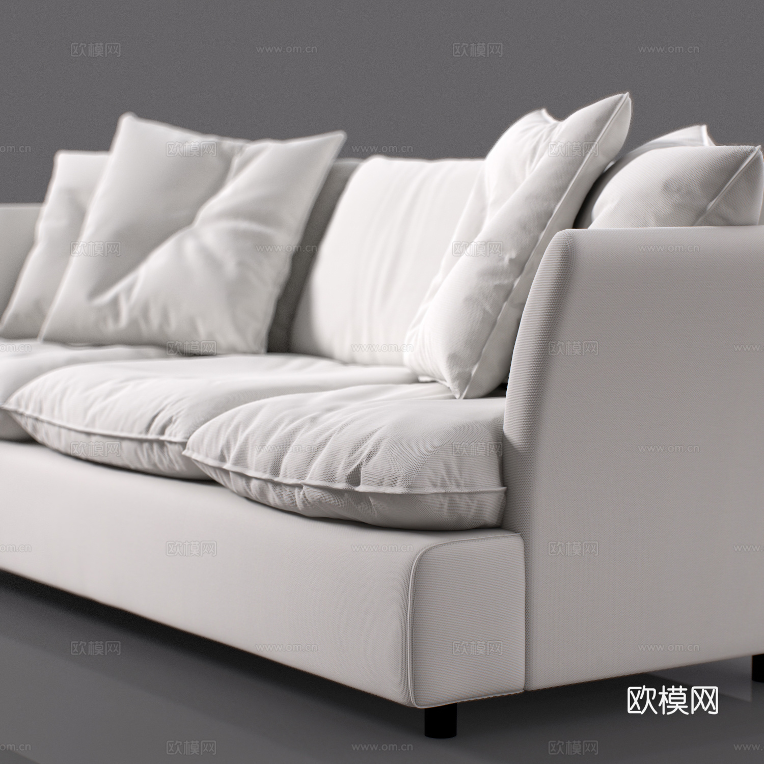 三人沙发 沙发 多人沙发3d模型