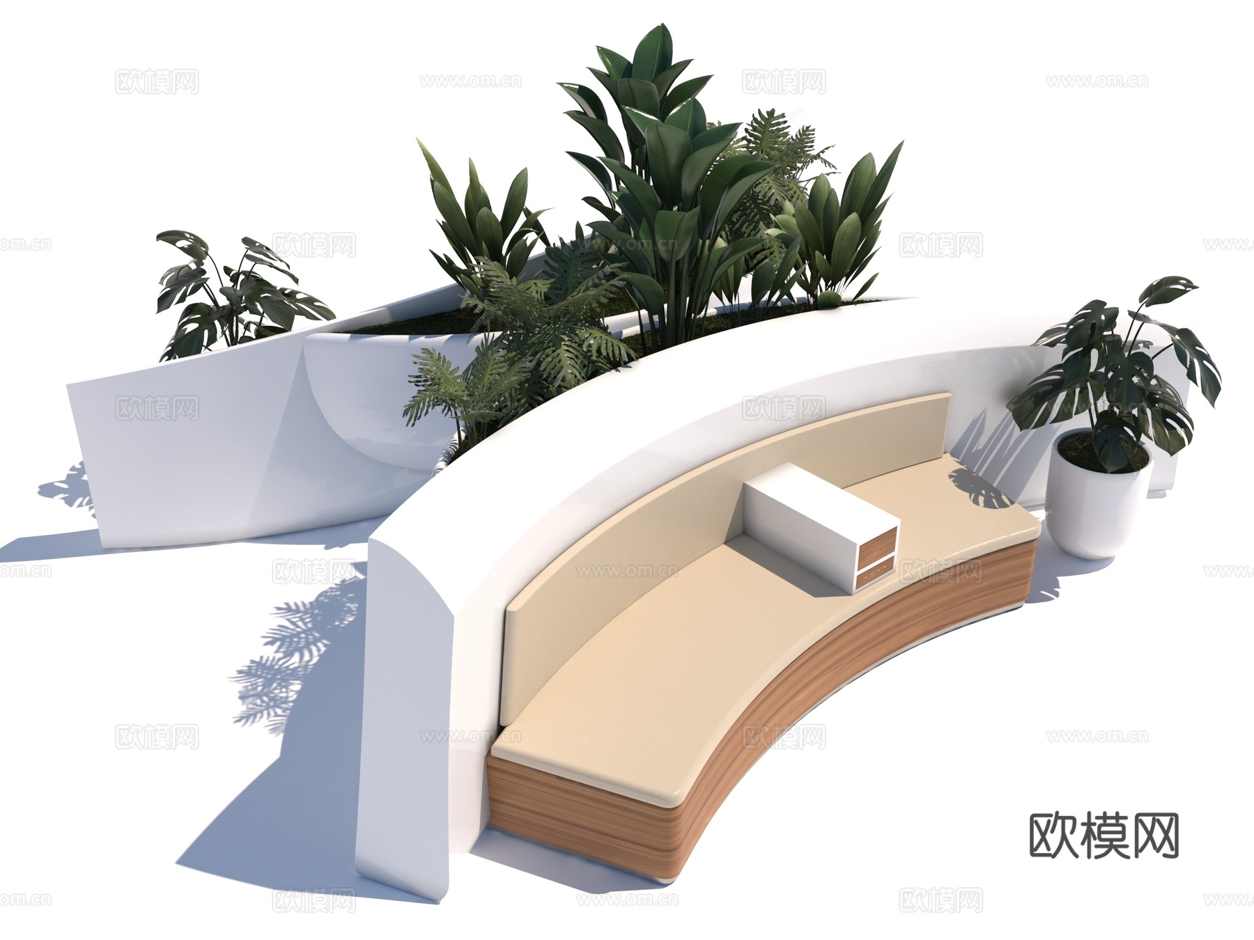 现代风格商场椅子3d模型