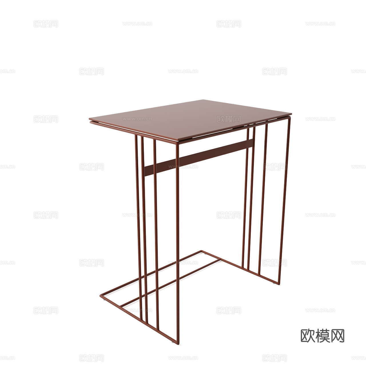 BoConcept 极简边几 现代边几 金属边几 方形边几3d模型