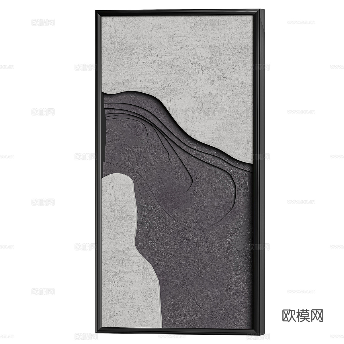 新中式装饰挂画3d模型