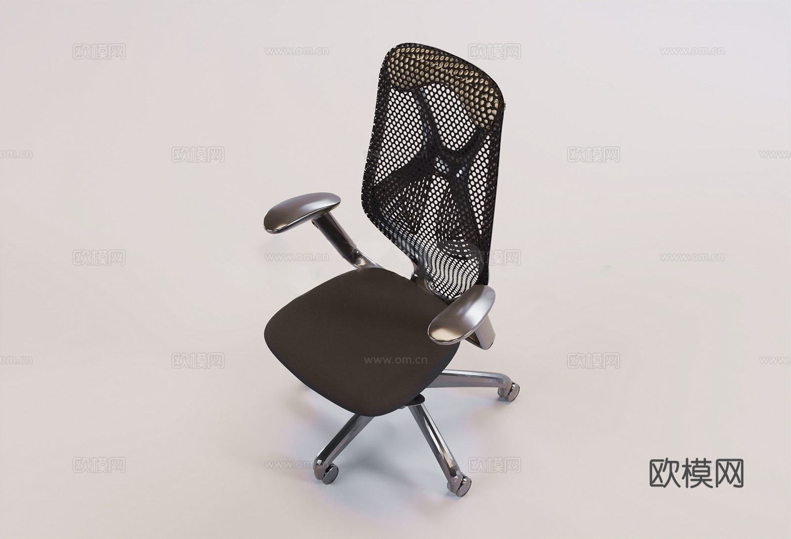 现代黑色电竞椅 办公椅 人体工学椅3d模型