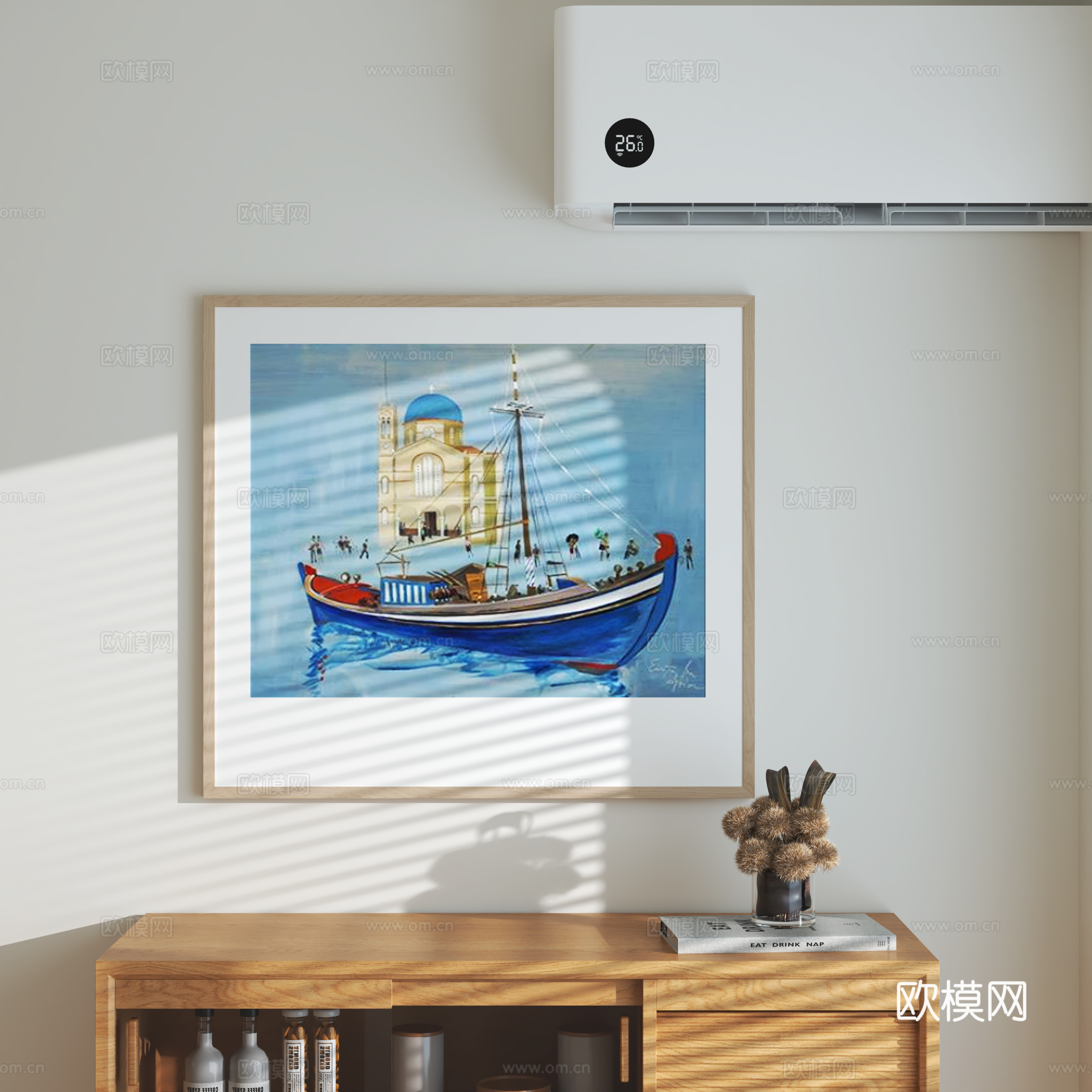 现代装饰挂画 装饰摆件3d模型