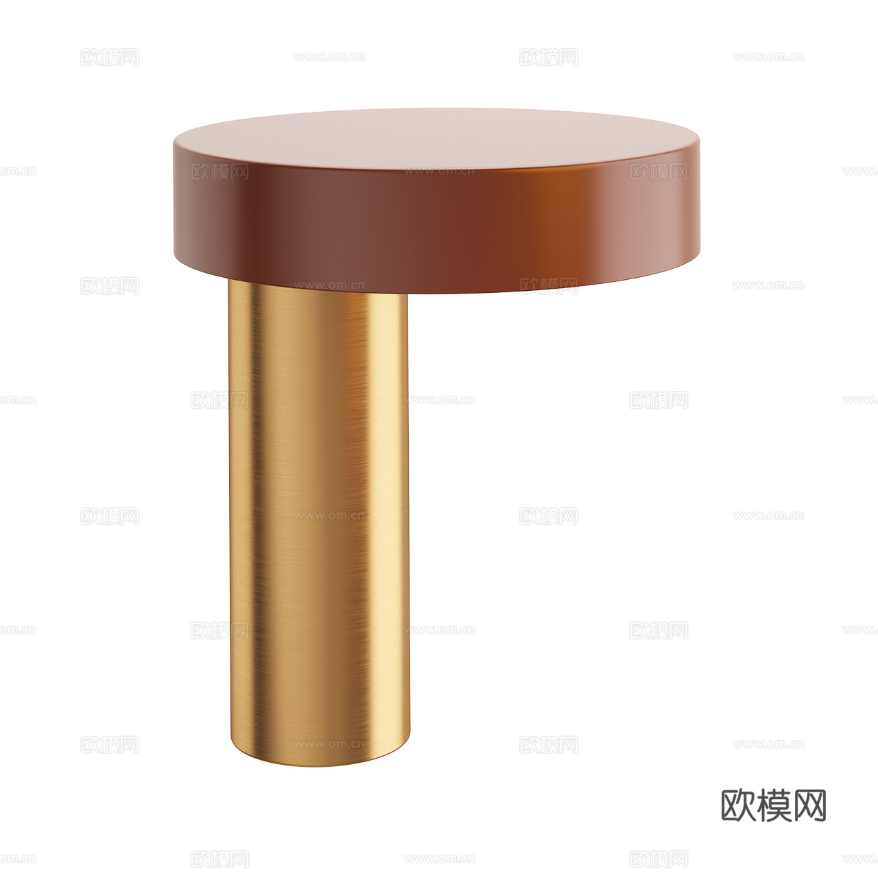 Miloox 极简台灯 圆形台灯 金属台灯 小台灯 蘑菇灯3d模型