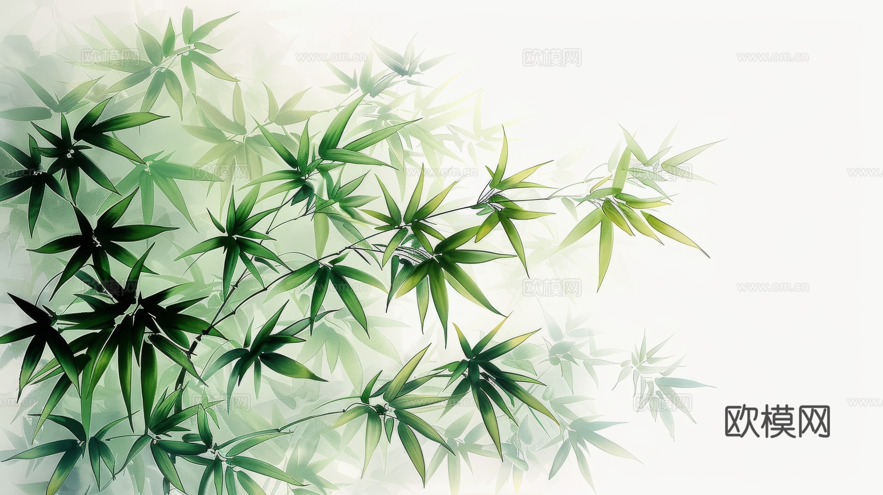 中式竹子竹林壁纸壁画