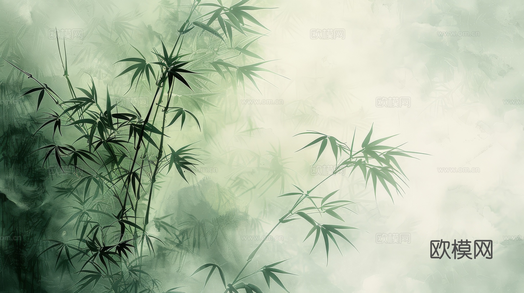 中式竹子竹林壁纸壁画