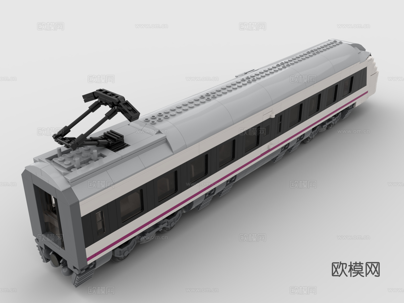 乐高 LEGO 玩具 积木 高铁 动车 火车3d模型
