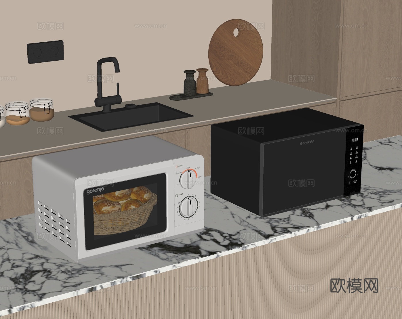 现代微波炉su模型