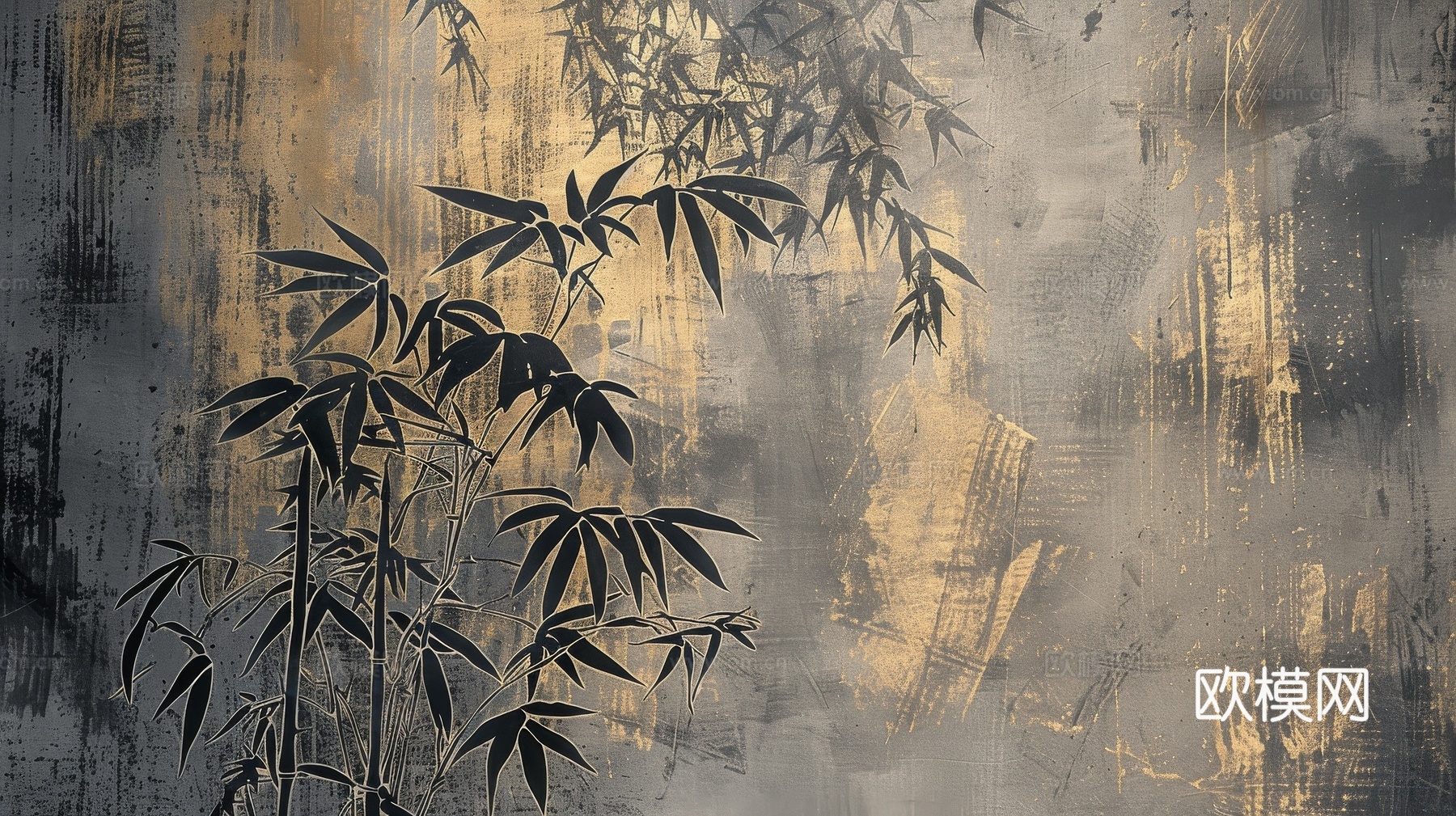 中式竹子竹林壁纸壁画